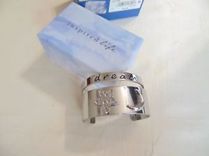【送料無料】ブレスレット　アクセサリ―　ライフシルバートーンムーンカフブレスレットセットinspired life 6 silver tone moon dream cuff bracelet set c311