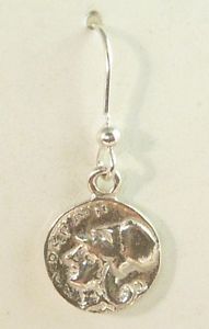 【送料無料】ブレスレット　アクセサリ―　イヤリングコインシルバーシルバーギリシャアテナコインearring charm coin atena 925 silver silver ancient greek athena coin