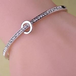 【送料無料】ブレスレット　アクセサリ―　パーティーjek1093circle shape gold and silver plated party wear bracelet for women jek1093