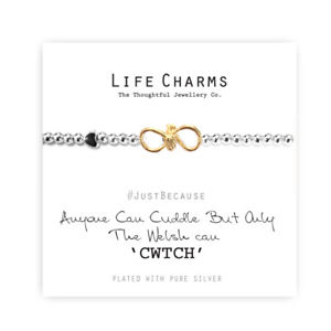 【送料無料】ブレスレット　アクセサリ―　ブレスレットウェールズlife charms bracelet only the welsh can cwtch