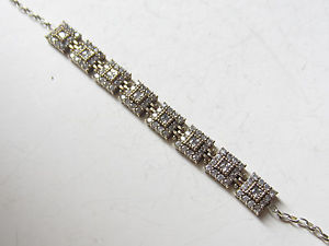 【送料無料】ブレスレット　アクセサリ―　ジュエリーホワイトトパーズスターリングシルバーテニスブレスレット listingturkish jewelry white topaz 925k sterling silver handmade square tennis bracelet