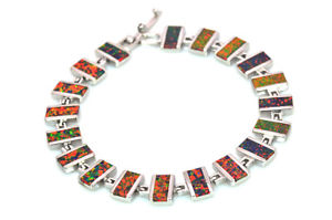 【送料無料】ブレスレット　アクセサリ―　オレンジオパールブレスレットスターリングシルバージュエリーorange fire opal bracelet 925 sterling sliver jewelry for women 18cm 12,946円
