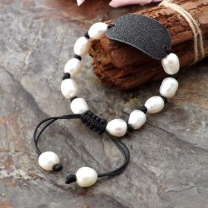 【送料無料】ブレスレット　アクセサリ―　ホワイトパールブレスレットコネクタge070911 8 white pearl bracelet cz connector