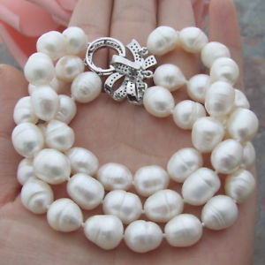 【送料無料】ブレスレット アクセサリ― ホワイトライスパールブレスレットge032109 8 3 strands white rice pearl bracelet