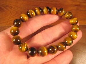 【送料無料】ブレスレット　アクセサリ―　タイガースタイnatural tigers tiger eye bead stone bracelet thailand jewelry art