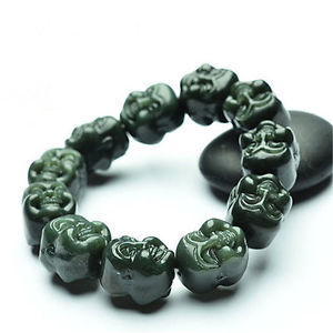 【送料無料】ブレスレット　アクセサリ―　ビーズブレスレットファッションブレスレットnatural hetian jade buddha head bead bracelet fashion bracelet