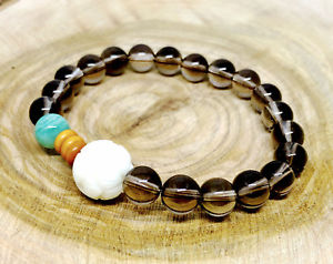 【送料無料】ブレスレット　アクセサリ―　ビーズブレスレットuk ladies natural stone crystal gemstone beaded quartz bracelet wrap for women