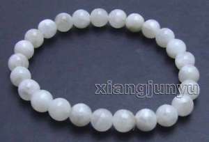 【送料無料】ブレスレット アクセサリ― 75ブレスレットbra265ホワイト8mmbeautiful white 8mm round natural high quality moonstone 75 bracelet bra265