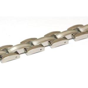 【送料無料】ブレスレット　アクセサリ―　ステンレススチールトーンブレスレットstainless steel gents 8 brushed two tone metal bracelet by jakob strauss