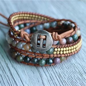 【送料無料】ブレスレット アクセサリ― トリプルビーズトリプルフレンドシップブレスレットサーファーtriple agate beads copper triple wrap friendship bracelet surfer hipster