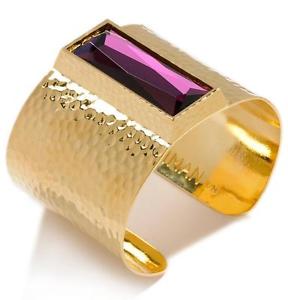 【送料無料】ブレスレット アクセサリ― イマングローバルシックサウスビーチクリスタルカフドルiman global chic south beach bold crystal hammered cuff 7995 purple
