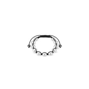 【送料無料】ブレスレット　アクセサリ―　ブレスレットボールビーズshamballa bracelet with ball beads white