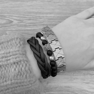【送料無料】ブレスレット　アクセサリ―　ステンレススチールブレスレットシルバーvalue high quality 316 stainless steel men bracelet silver gift idea