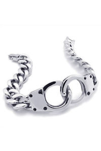 【送料無料】ブレスレット　アクセサリ―　×ジュエリーブレスレットステンレス2xjewelry bracelet for men, stainless steel handcuffs, silver d7o5