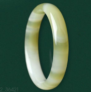 【送料無料】ブレスレット　アクセサリ―　5859mmニューブレスレット 5859mm natural yellow white jade wide bracelet elegant fashion women 14,024円