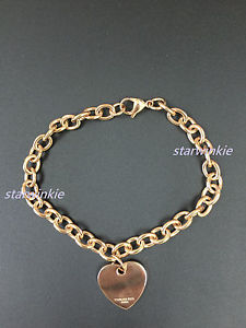 【送料無料】ブレスレット　アクセサリ―　ステンレススチールローズゴールドレディースチェーンブレスレットインチstainless steel rose gold love heart ladies women chain charm bracelet 9 inch