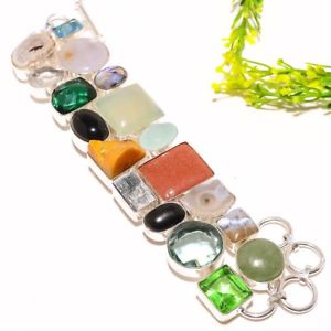 【送料無料】ブレスレット　アクセサリ―　multiブレスレット78sb1210multi gemstone gemstone silver fashion jewelry bracelet 78 sb1210