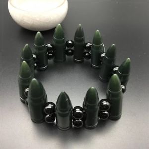 【送料無料】ブレスレット　アクセサリ―　ヒスイビーズブレスレットwhole chinese hetian jade green jade beaded bracelet charm jewelry p01
