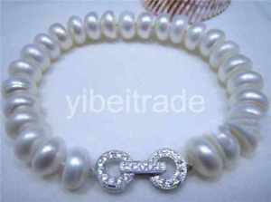 【送料無料】ブレスレット　アクセサリ―　サウスシーホワイトパールブレスレットnatural 1011mm south sea white pearl bracelet 75