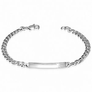 【送料無料】ブレスレット　アクセサリ―　アルバートチェーンブレスレットステンレスメッシュman albert chain bracelet stainless steel mesh curb 20 cm