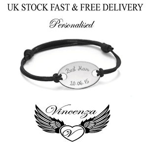 【送料無料】ブレスレット　アクセサリ―　idブレスレットレースステンレスvincenzauk
