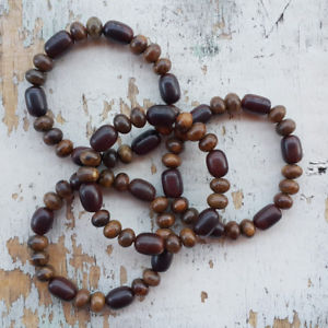 【送料無料】ブレスレット　アクセサリ―　ミックスブレスレットストレッチattractive mix ironwood stretch bracelet aetoxylon agarwood aloeswood