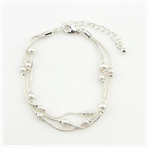 【送料無料】ブレスレット　アクセサリ―　ブレスレットランクパールシルバークラスヴィンテージct4bracelet multirank small pearl silver class vintage marriage ct4