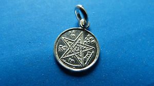 【送料無料】ブレスレット　アクセサリ―　シルバーペンダントsmall pentacle esoteric silver 925 pendant thousandths