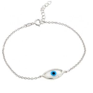【送料無料】ブレスレット　アクセサリ―　ブレスレットsterling silver charm bracelet w evil eye charm