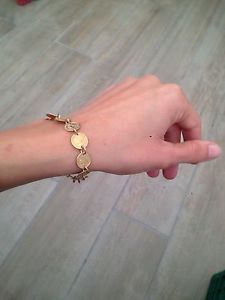 【送料無料】ブレスレット　アクセサリ―　コインbeautiful goldfield coin bracelet