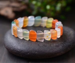 【送料無料】ブレスレット　アクセサリ―　コレクションビードブレスレットnatural color collection agate gemstone beads bracelet aaa