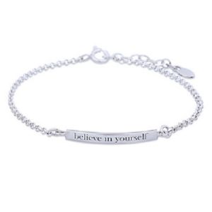 【送料無料】ブレスレット　アクセサリ―　シルバーブレスレットポンドsilver bracelet adjusts 925 sterling handcrafted engraved believe in yourself