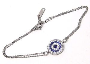 【送料無料】ブレスレット　アクセサリ―　サファイアカラーブレスレットsapphire color bracelet hypoallergenic surgical steel adjustable