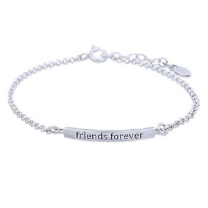 【送料無料】ブレスレット　アクセサリ―　シルバーブレスレットポンドチェーンsilver bracelet 925 sterling rollo chain handcrafted engraved friends forever