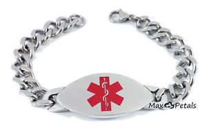 【送料無料】ブレスレット　アクセサリ―　idブレスレット8xareltoxarelto medical alert id mens bracelet 8 chain