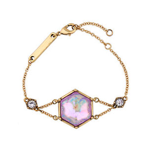 【送料無料】ブレスレット アクセサリ― ブレスレットゴールデンピンクシンプルレトロbracelet golden hexagon geometric pink simple retro ct8