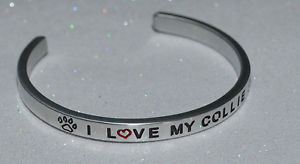 【送料無料】ブレスレット　アクセサリ―　コリーハンドメイドブレスレットi love my collie handmade amp; polished bracelet