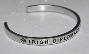 【送料無料】ブレスレット　アクセサリ―　アイルランドハンドメイドブレスレットirish diplomacy go to hell handmade amp; polished bracelet