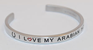 【送料無料】ブレスレット アクセサリ― アラビアハンドメイドブレスレットi love my arabian horse handmade amp; polished bracelet