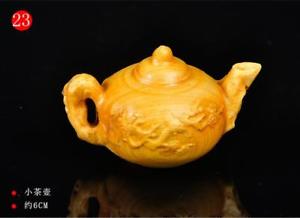 【送料無料】ブレスレット　アクセサリ―　ボックスウッドティーポットexquisite chinese boxwood wood carved hand engraving teapot shape effigy