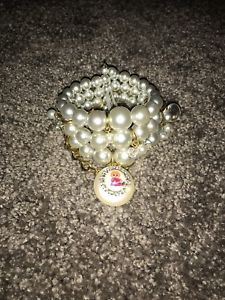 【送料無料】ブレスレット　アクセサリ―　ナキウサギナキウサギブレスレットpika pika pearl charm bracelet