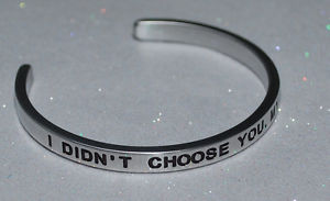 【送料無料】ブレスレット アクセサリ― ハンドメイドブレスレットi didnt choose you my heart did handmade amp; polished bracelet
