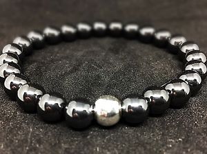【送料無料】ブレスレット　アクセサリ―　ヘマタイトスターリングシルバーブレスレットパールブレスレットhematite 925 sterling silver bracelet pearl bracelet