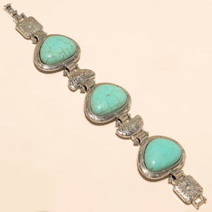 【送料無料】ブレスレット　アクセサリ―　アフガニスタントルコブレスレットブドウfineshジュエリーafghan turquoise bracelet vintage handmade antique finesh fashion jewelry gifts