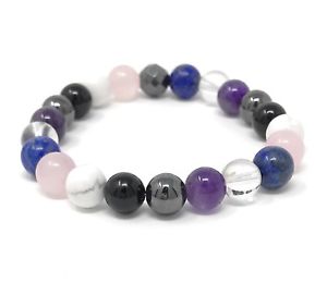 【送料無料】ブレスレット　アクセサリ―　パワービーズブレスレットサイズmigraine power bead bracelet headache crystals healing gemstones size choice