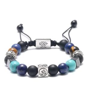 【送料無料】ブレスレット　アクセサリ―　ヒンドゥーマルチブレスレットhindu om multi stones bracelet