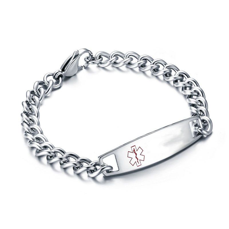 【送料無料】ブレスレット　アクセサリ―　パーソナライズチタンブレスレットロゴブレスレット5xpersonalized medical titanium steel bracelet medical logo bracelet m7h9