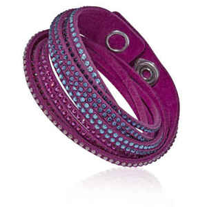 【送料無料】ブレスレット　アクセサリ―　スワロフスキーフクシアレディースブレスレットswarovski slake fuchsia 2 in 1 ladies bracelet 5202465