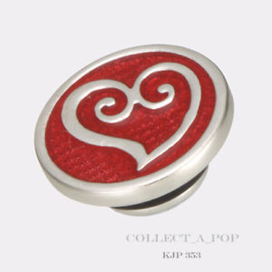 【送料無料】ブレスレット　アクセサリ―　スターリングシルバーレッドエナメルハートバレンタインauthentic kameleon sterling silver red enamel heart valentines jewelpop kjp353 12,586円