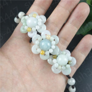 【送料無料】ブレスレット　アクセサリ―　エメラルドフラワーブレスレットファッションcertified natural jade jadeite emerald flower bracelet fashion womans jewelry